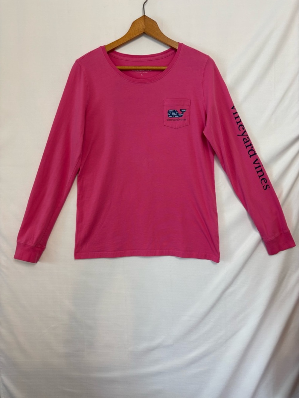 VINEYARD VINES Pink Long Sleeve T-Shirt Size Small